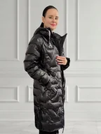 Moda i Uroda OUTLET - Karl Lagerfeld długa kurtka pikowana puffer [rozmiar L] - miniaturka - grafika 1