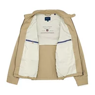 Kurtki męskie - GANT Męska kurtka bawełniana Windcheater, ciemny khaki, standardowa, khaki (Dark Khaki), S - miniaturka - grafika 1