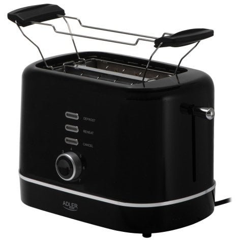 Toster z rusztem do bułek 7 poziomów opiekania Funkcja rozmrażania i podgrzewania