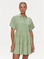 Sukienki - Silvian Heach Sukienka koszulowa GPP23328VE Zielony Regular Fit - miniaturka - grafika 1