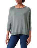 Swetry damskie - VERO MODA Damski sweter z dzianiny VMNELLIE Glory 3/4 Boxy Blouse GA NOOS, Laurel Wreath, L - miniaturka - grafika 1