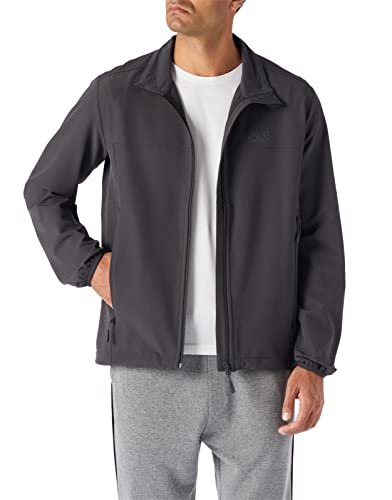 Jack Wolfskin Męska Kurtka Crestview Męska Oddychająca Kurtka Softshell, Upiór, Xxl