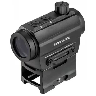 Kolimator Lancer Tactical Reflex Micro Dot z wysokim montażem - Czarny - Lunety i akcesoria - miniaturka - grafika 1