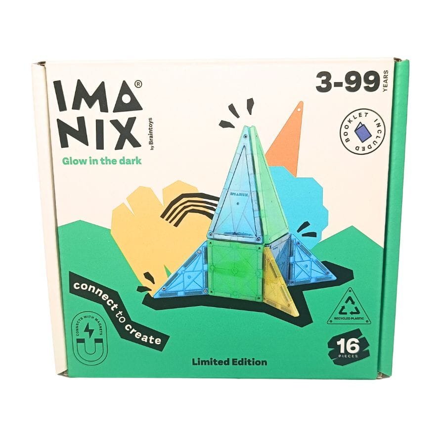 Imanix klocki magnetyczne GLOW 16 elem.