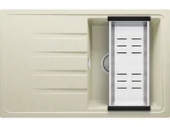 Zlewozmywaki - Primagran.pl Zlewozmywak kuchenny granitowy jednokomorowy z ociekaczem Mediolan 780-45 Smart MC7KB-A0#N+ACOL03-KI$G - miniaturka - grafika 1