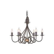 Lampy sufitowe - Elstead Lighting Windermere 6Lt Chandelier WM6 Elstead lampa wisząca stylowa świecznikowa WM6) - miniaturka - grafika 1