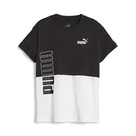 Koszule męskie - PUMA Power Colorblock tee G Koszula męska - miniaturka - grafika 1