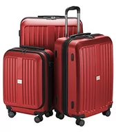 Walizki - HAUPTSTADTKOFFER - XBERG walizka podróżna na kółkach, twarda obudowa matowa (S, M, L), czerwony mat, Set, zestaw walizek - miniaturka - grafika 1