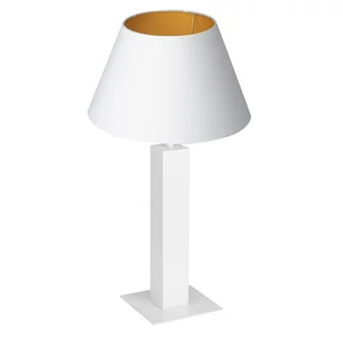 Luminex Table lamps 3610 Lampa stołowa lampka 1X60W E27 biały/złoty - Lampy stojące - miniaturka - grafika 1