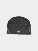Czapki męskie - 4F Czapka do biegania uniseks - czarna L/XL - miniaturka - grafika 1