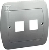 Klawisze i ramki - Simon Simon Akord Pokrywa do gniazd teleinformatycznych aluminiowy PL-999A/26 PL-999a/26 - miniaturka - grafika 1