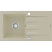 Zlewozmywaki - Mexen Pablo zlewozmywak granitowy 1-komorowy z ociekaczem 752 x 436 mm, beżowy - 6510751010-69 - miniaturka - grafika 1