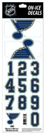 Hokej - Numery na kasku Sportstape  ALL IN ONE HELMET DECALS - ST. LOUIS BLUES - miniaturka - grafika 1