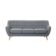 Sofy i kanapy - Beliani Sofa 3-osobowa jasnoszara MOTALA 26912 - miniaturka - grafika 1