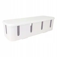 Kable - PUDEŁKO NA KABLE BIAŁE organizer na kable POJEMNIK na kable BIAŁY - miniaturka - grafika 1