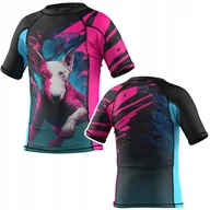 Kimona, stroje i obuwie - Koszulka Rashguard Dziecięcy Extreme Hobby Vivid Bulterier R. 116 Cm - miniaturka - grafika 1