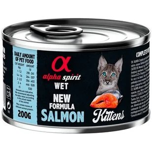Karma dla kota ALPHA SPIRIT Kittens Salmon Łosoś 200 g - Mokra karma dla kotów - miniaturka - grafika 1