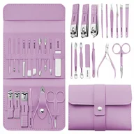 Zestawy do manicure i pedicure - Profesjonalny Zestaw Do Manicure I Pedicure, Mani-cut Pink, 16 Szt. - miniaturka - grafika 1
