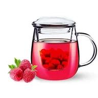 Kubki - Kubek baryłka ze szklanym zaparzaczem ANDREA 350 ml - miniaturka - grafika 1