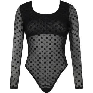 Karl Lagerfeld Body Mesh Ls Slim Fit - Body - miniaturka - grafika 1