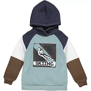 Fred's World by Green Cotton Chłopięca bluza z kapturem, niebieski (Night Blue), 104 - Bluzy dla chłopców - miniaturka - grafika 1