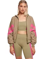 Kurtki damskie - Kurtka damska Urban Classics Batwing, Khaki/fioletowy, XL - miniaturka - grafika 1