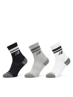 Skarpetki damskie - New Balance Zestaw 3 par wysokich skarpet unisex Active Lifestyle Striped Crew LAS35210AS Kolorowy - miniaturka - grafika 1