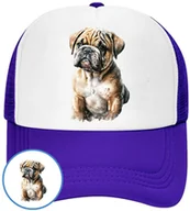 Czapki i chusty sportowe męskie - CZAPKA Z DASZKIEM PSY PIES PIESKI DLA DZIECI SIATKA NIEBIESKA BEJSBOLÓWKA - miniaturka - grafika 1