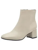 Kozaki damskie - Marco Tozzi Damskie botki Zip+Slip 2-25003-43 Modne kozaki, kremowe, 40 EU, kremowy, 40 EU - miniaturka - grafika 1