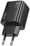 Ładowarki do telefonów - Ładowarka sieciowa do telefonu Hoco 2 x USB C + 2 x USB A QC3.0 PD 3A 20W N55 czarna - miniaturka - grafika 1