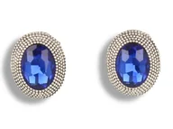 Kolczyki - Klipsy do uszu savane granatowe - miniaturka - grafika 1