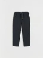 Spodnie i spodenki dla chłopców - Reserved - Spodnie z ociepleniem - czarny - miniaturka - grafika 1