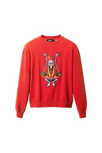 Desigual Sweter damski, czerwony, S - Swetry damskie - miniaturka - grafika 1