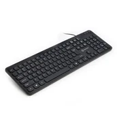 Klawiatury - Powerton WPK102, US, klasyczna, przewodowa (USB), czarna, cicha - miniaturka - grafika 1