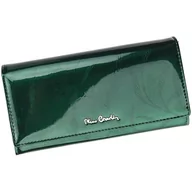 Portfele - Pierre Cardin, Portfel skórzany damski, 02, Leaf 100, zielony - miniaturka - grafika 1