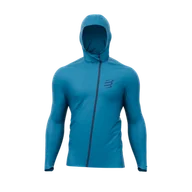 Kurtki męskie - COMPRESSPORT Kurtka biegowa HURRICANE WATERPOOF 10/10 JACKET mosaic blue - miniaturka - grafika 1