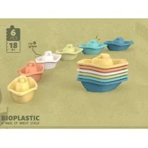 Łódeczki z bioplastiku 6el Icom Polska - Sortery dla dzieci - miniaturka - grafika 1
