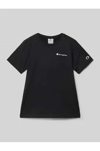 T-shirt z nadrukiem z logo - Champion - Koszulki i topy damskie - miniaturka - grafika 1