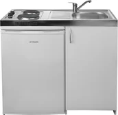 Zestawy zintegrowane AGD - Pyramis Minikuchnia 5w1 PYRAMIS MK 100x60 komora PRAWA lodówka, płyta, zlew, szafka + GRATIS bateria CHROM - miniaturka - grafika 1