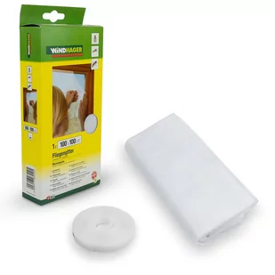 WINDHAGER MOSKITIERA NA RZEP 100x100 biała 9003117034105 - Zwalczanie i odstraszanie szkodników - miniaturka - grafika 1