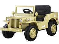 Pojazdy elektryczne dla dzieci - JEEP 4x4 Samochód elektryczny dla dzieci Auto na akumulator +ŁOPATKA Willys + pilot PA0263 - miniaturka - grafika 1