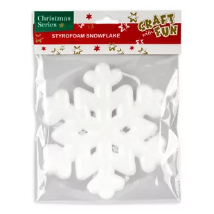 Craft with Fun Styropianowy płatek śniegu - Dekoratorstwo - miniaturka - grafika 1