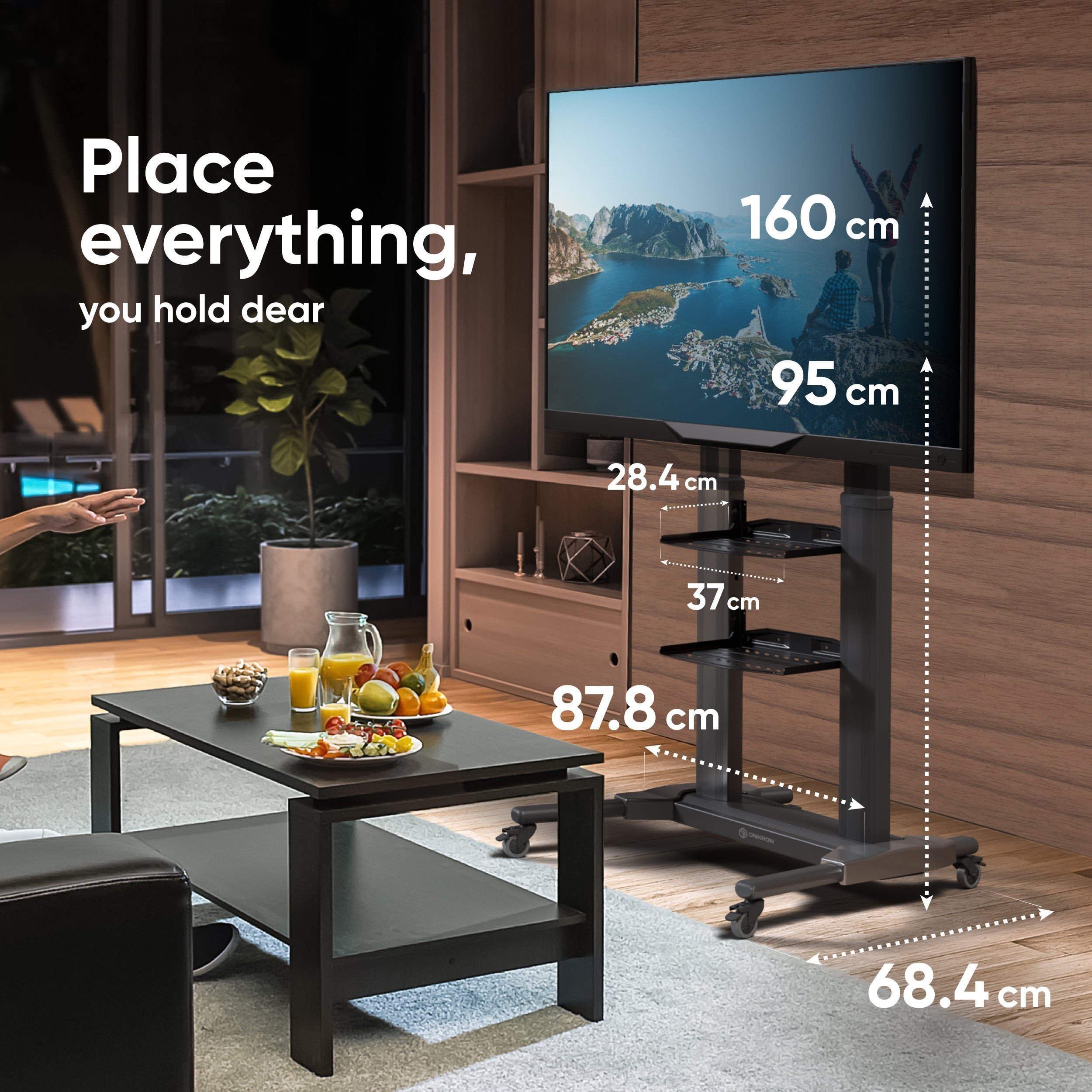 ONKRON TV SET ACC MOBILE STAND/40-80