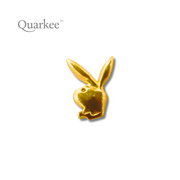 Półfabrykaty do biżuterii - Quarkee 22K Gold Bunny / Króliczek - złota biżuteria nazębna - miniaturka - grafika 1
