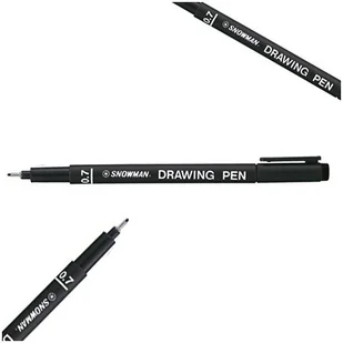 DŁUGOPIS PISAK KREŚLARSKI SNOWMAN 0.7 MM CZARNY - Długopisy - miniaturka - grafika 1