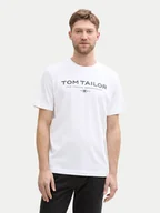 Koszulki męskie - Tom Tailor T-Shirt 1045773 Biały Regular Fit - miniaturka - grafika 1