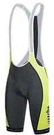 Spodenki rowerowe - Logo EVO Bibshorts yellow fluo #anthracite - L - miniaturka - grafika 1