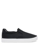 Trampki damskie - Calvin Klein Tenisówki Vulc Slip On - Jacq HW0HW02411 Czarny - miniaturka - grafika 1