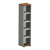 Regały - Regał R-40-5 SILVER ORZECH CAMARO + SZARA PLATYNA - miniaturka - grafika 1