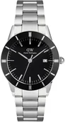 Zegarki męskie - Zegarek Daniel Wellington DW00100822 Iconic Paradigma Link Black Enamel - miniaturka - grafika 1